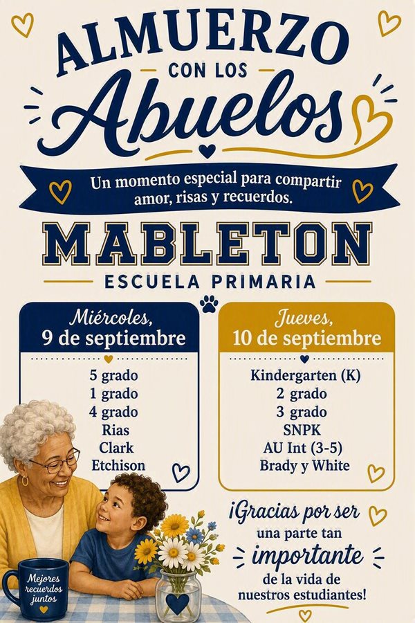 Grandparent's Luncheon