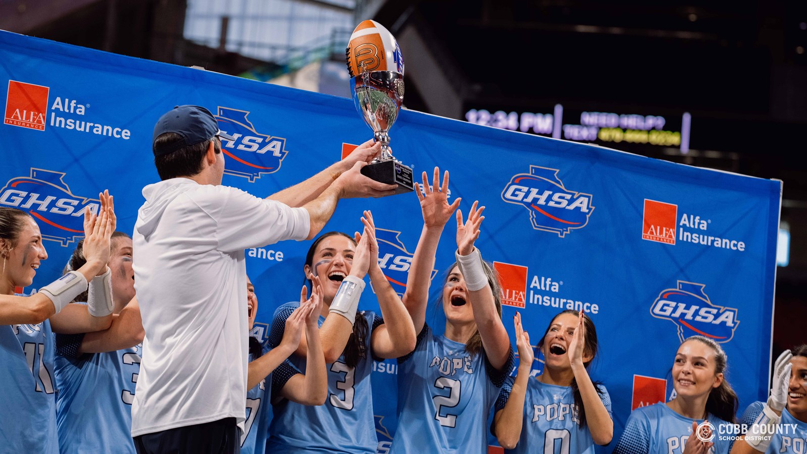 Pope Flag Three Peat