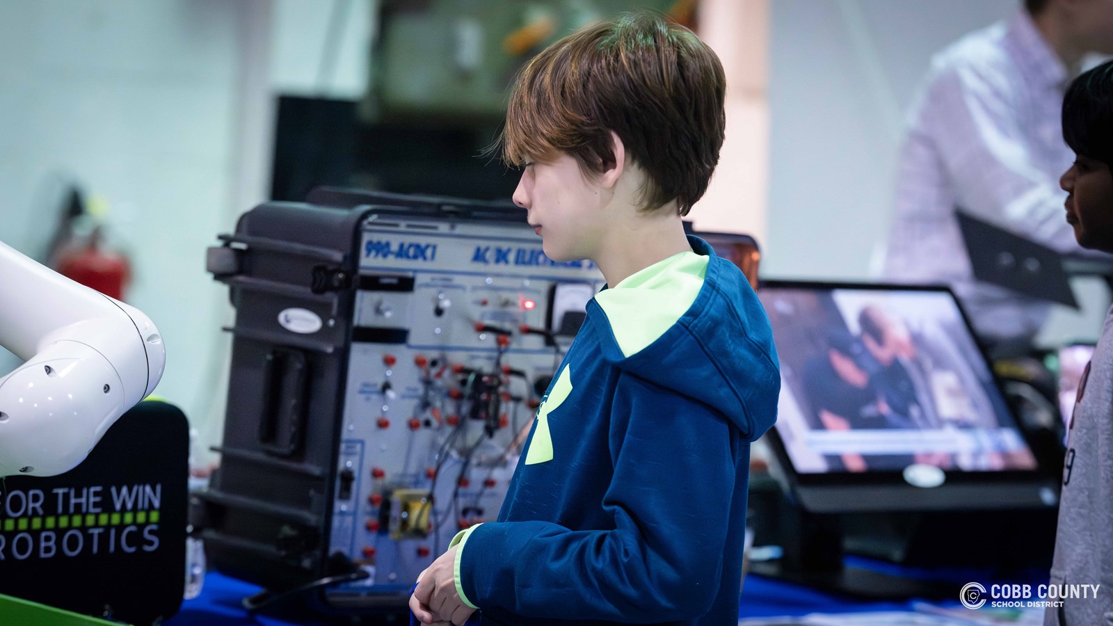 Cobb students explore robotics and military helicopters at Future Fest 2026.