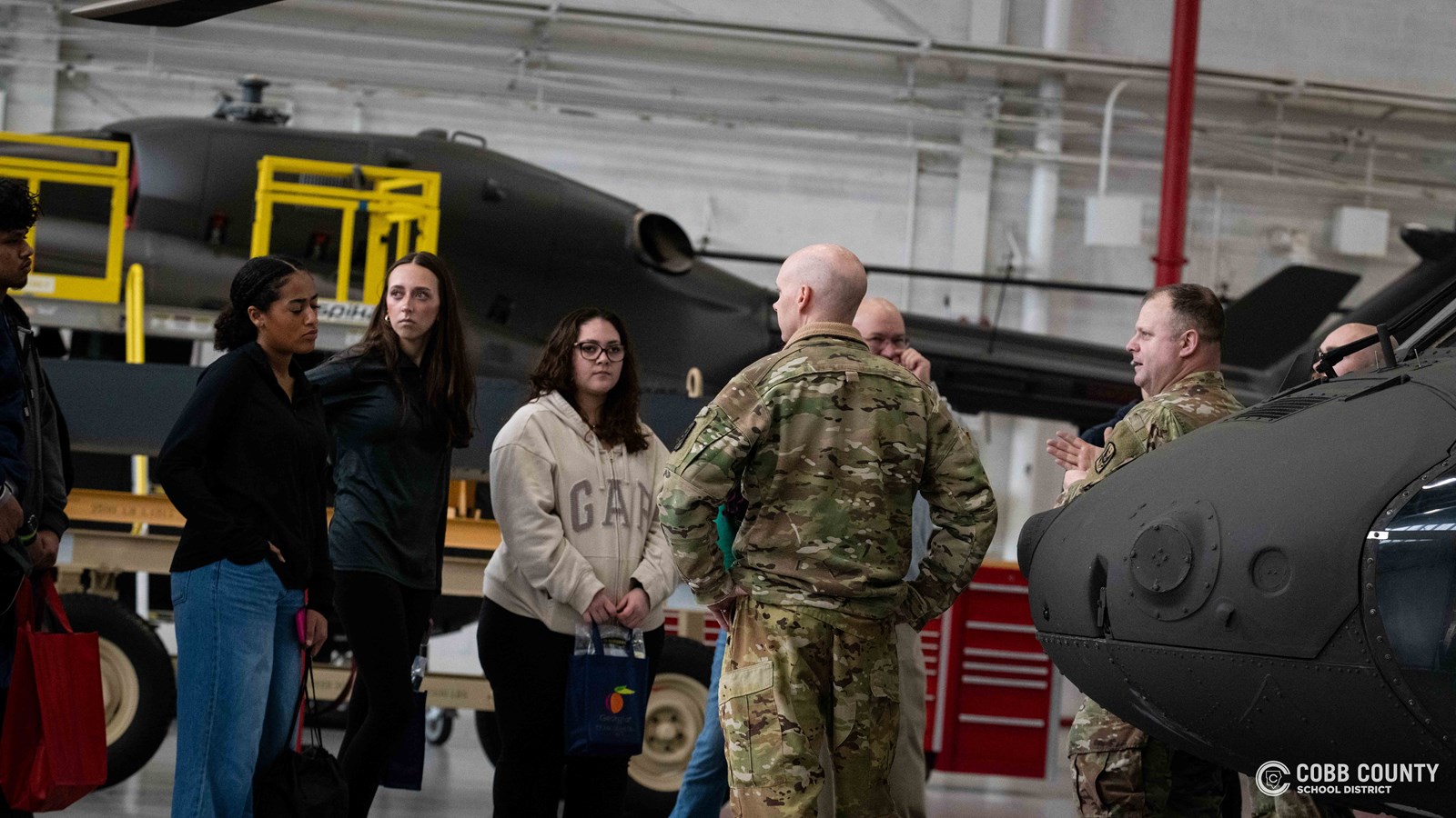 Cobb students explore robotics and military helicopters at Future Fest 2026.