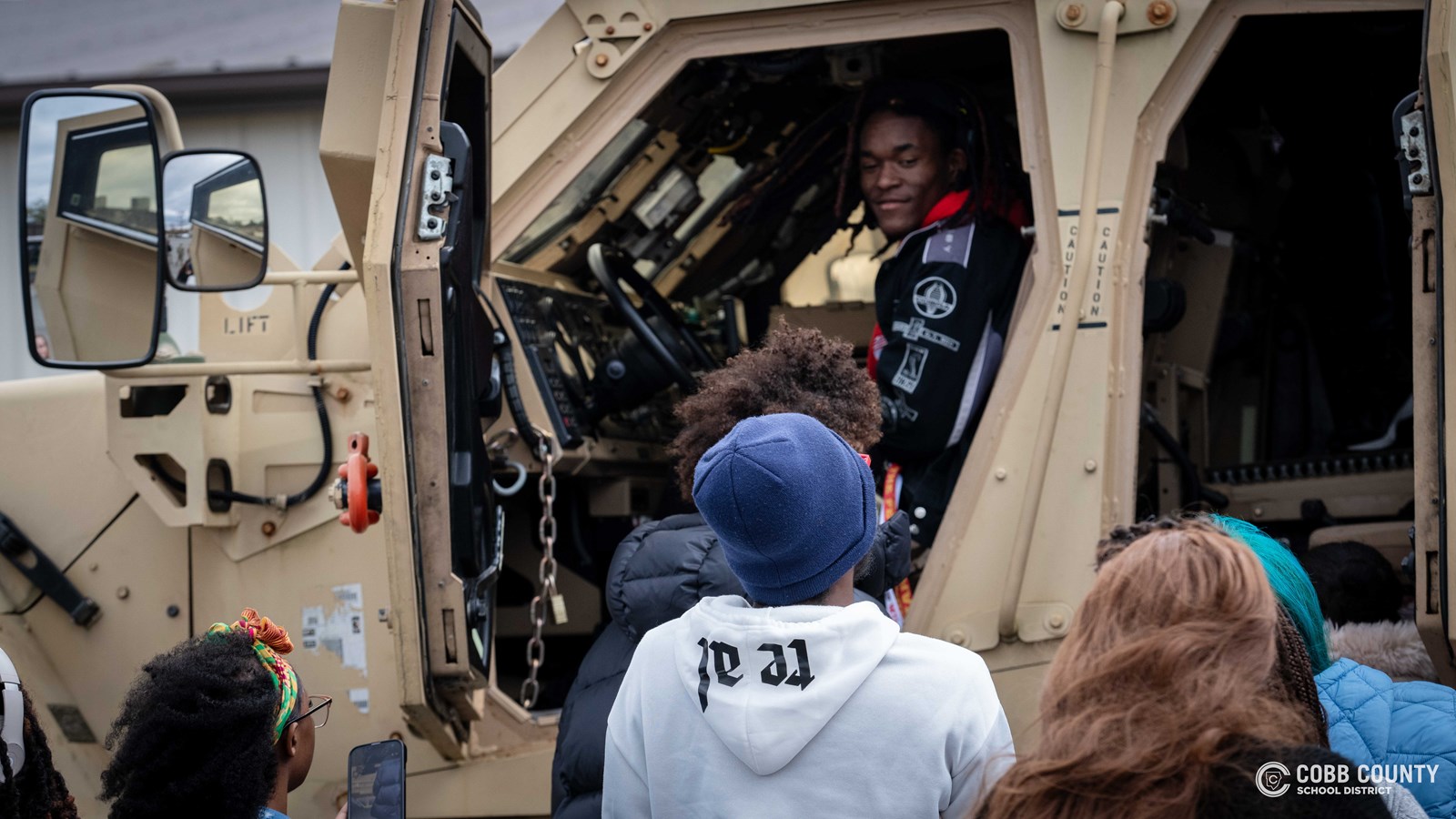 Cobb students explore robotics and military helicopters at Future Fest 2026.