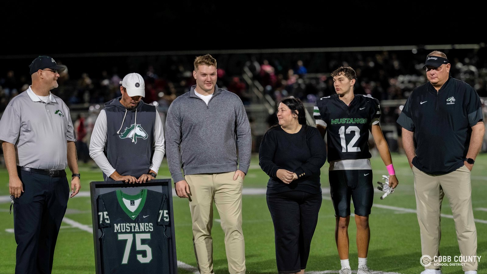 On-field ceremony