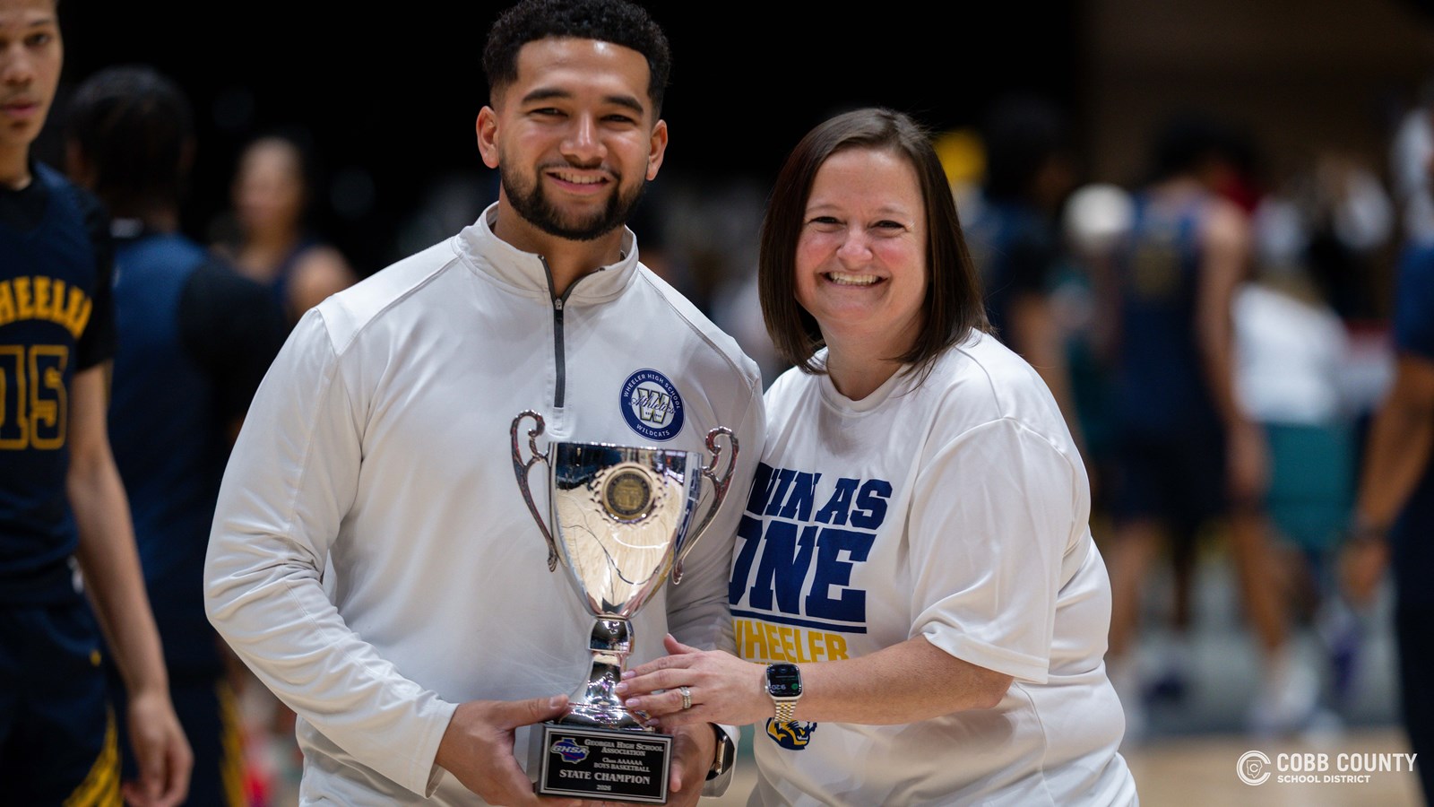 AD Bowdre and Principal Sara Fetterman
