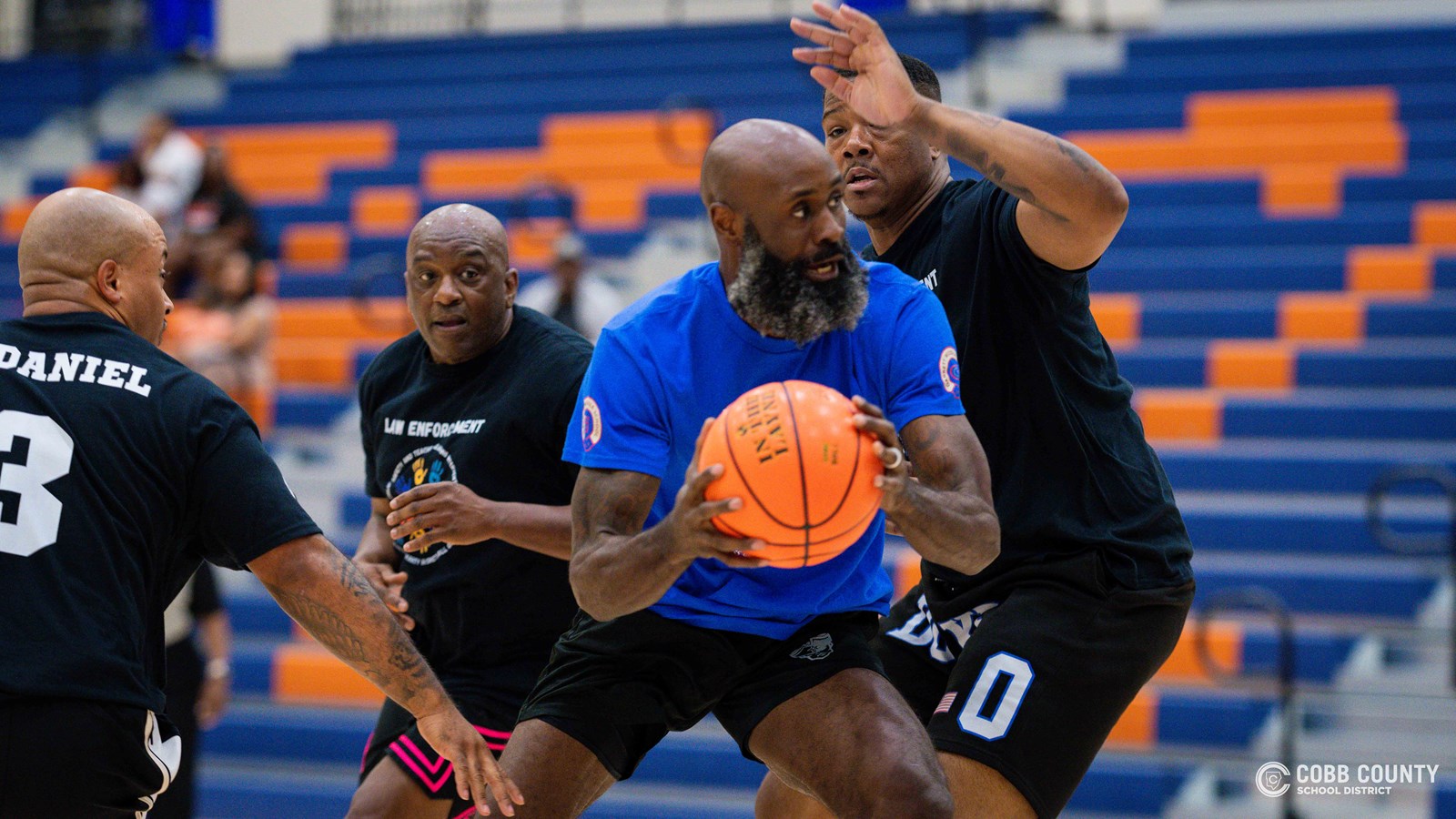 Cobb Teachers surrounded by Cobb Public Safety