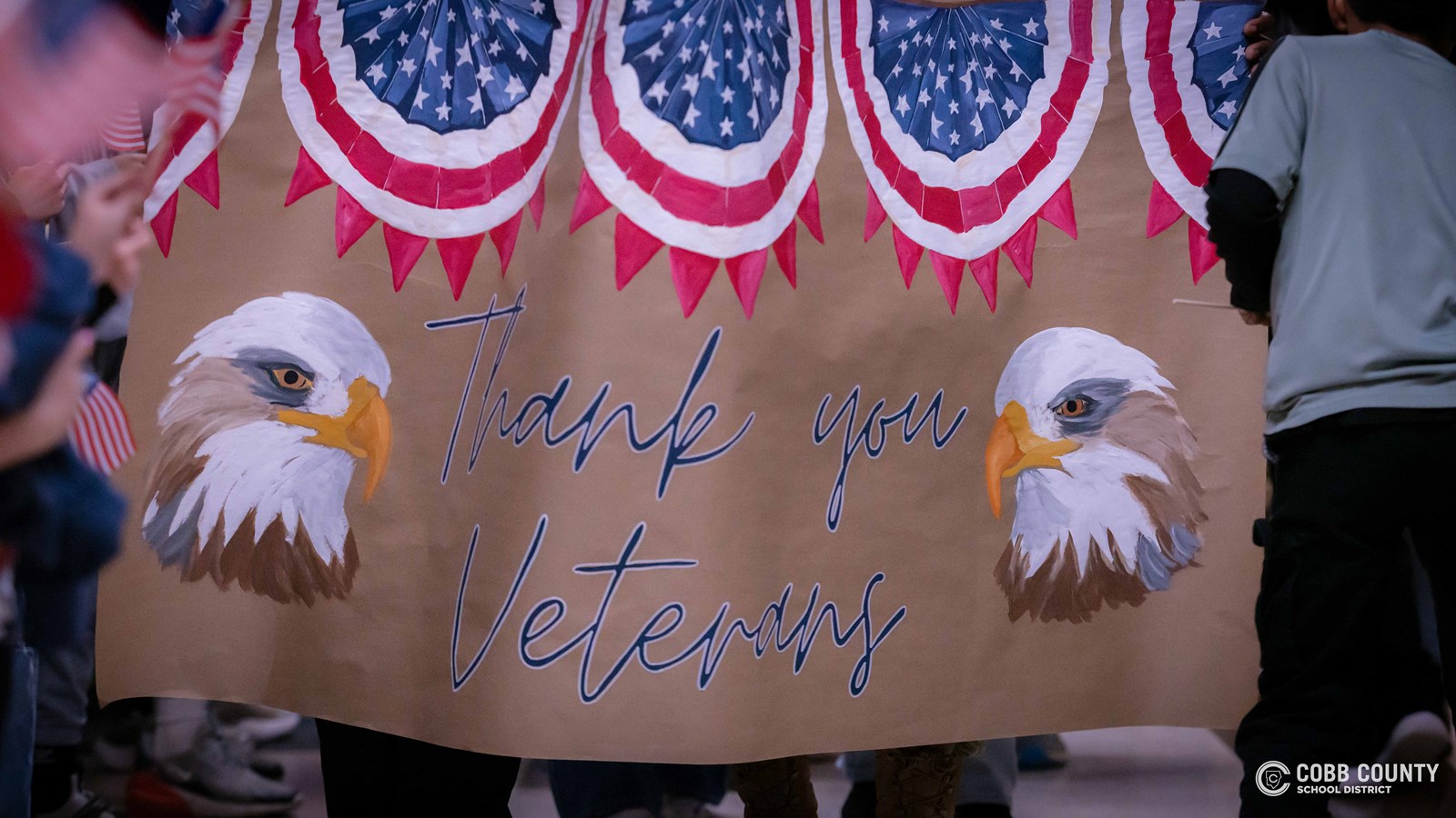Thank you veterans sign 