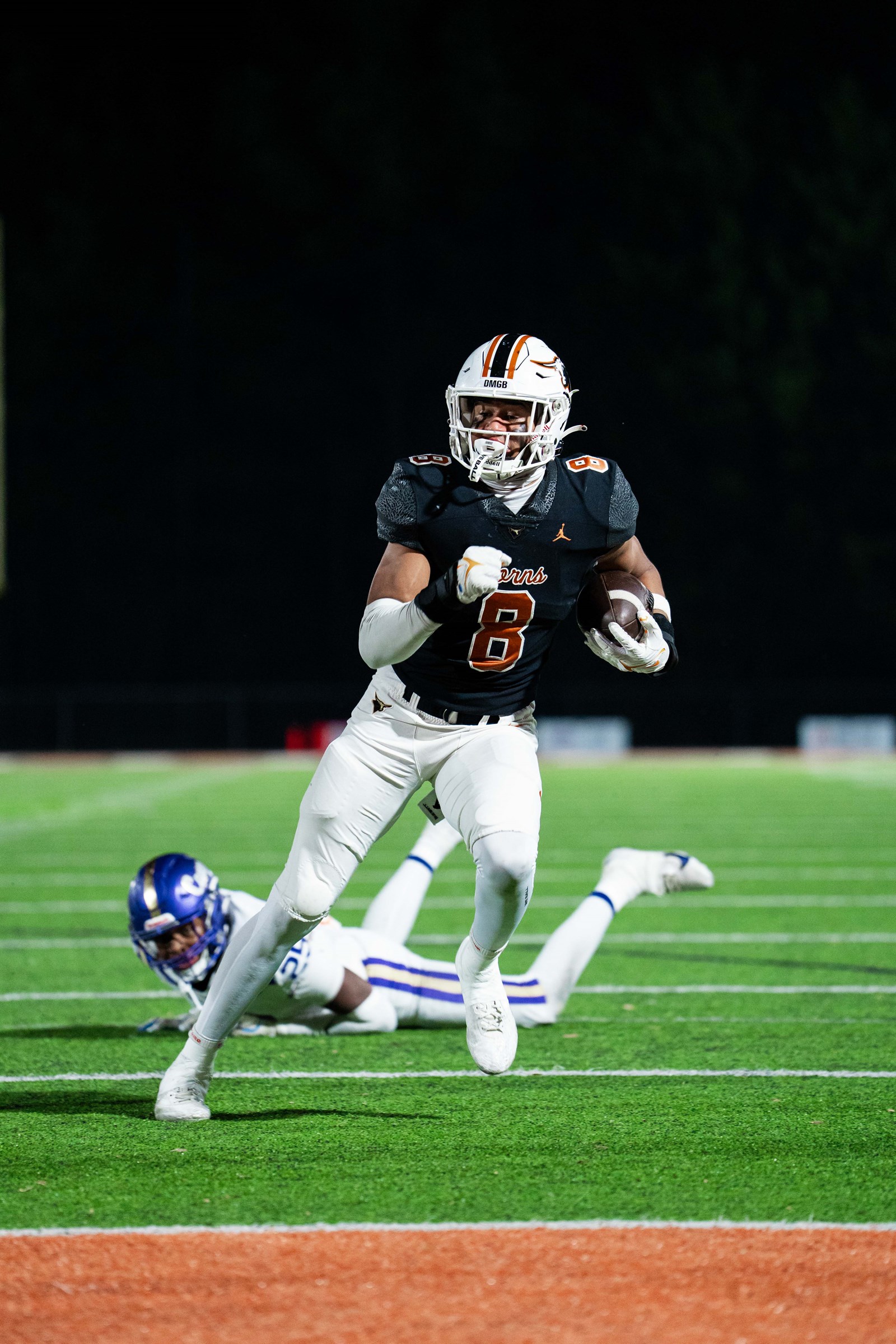 Kell's Brayden Rouse eyes the end zone