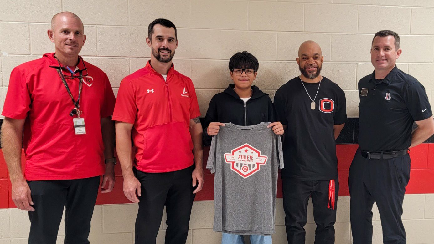 Osborne's Diego Valenzuela is awarded the Male Athlete of the Week