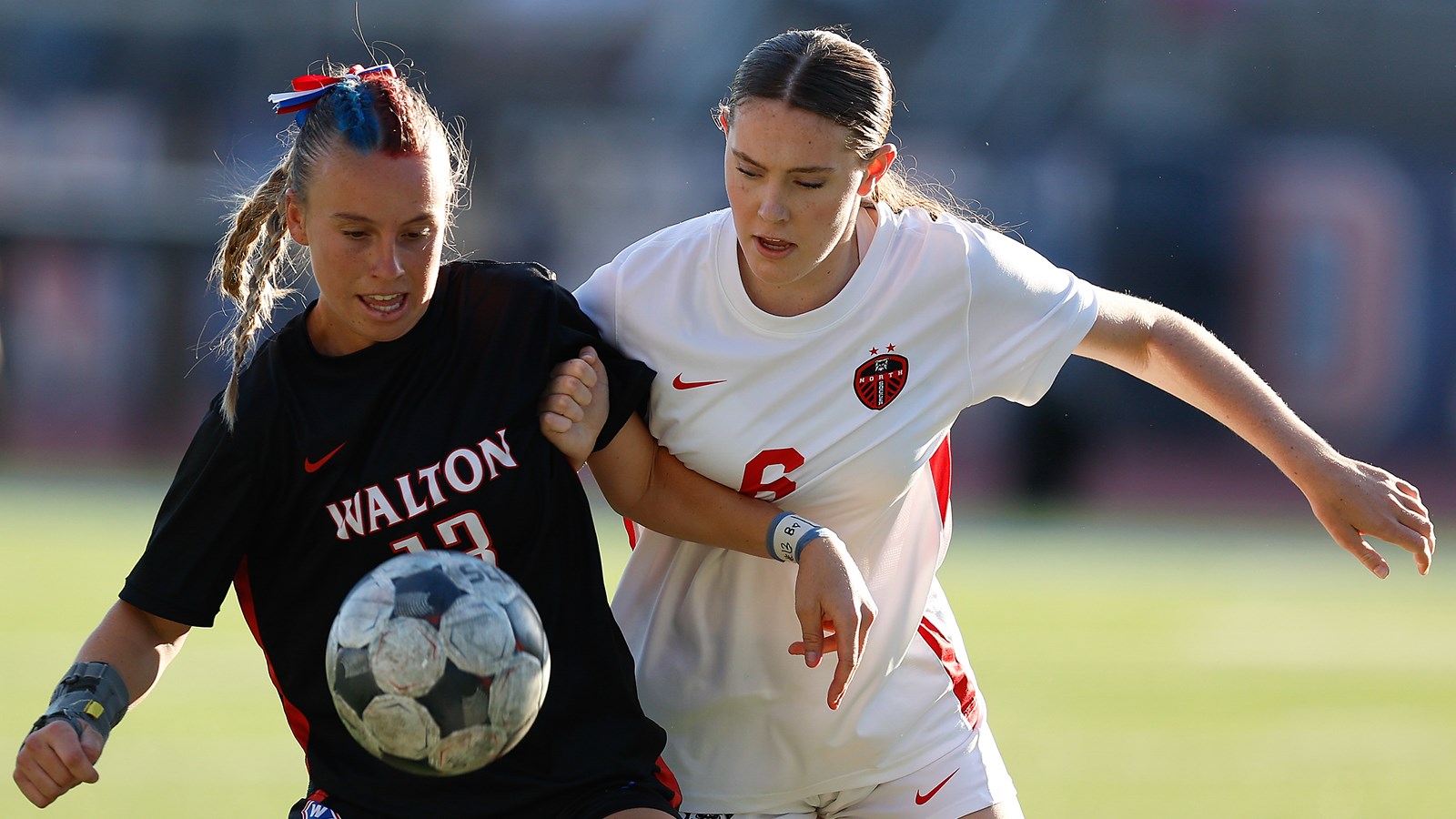 Walton's girls soccer team holds off North Gwinnett for a 2-1 win