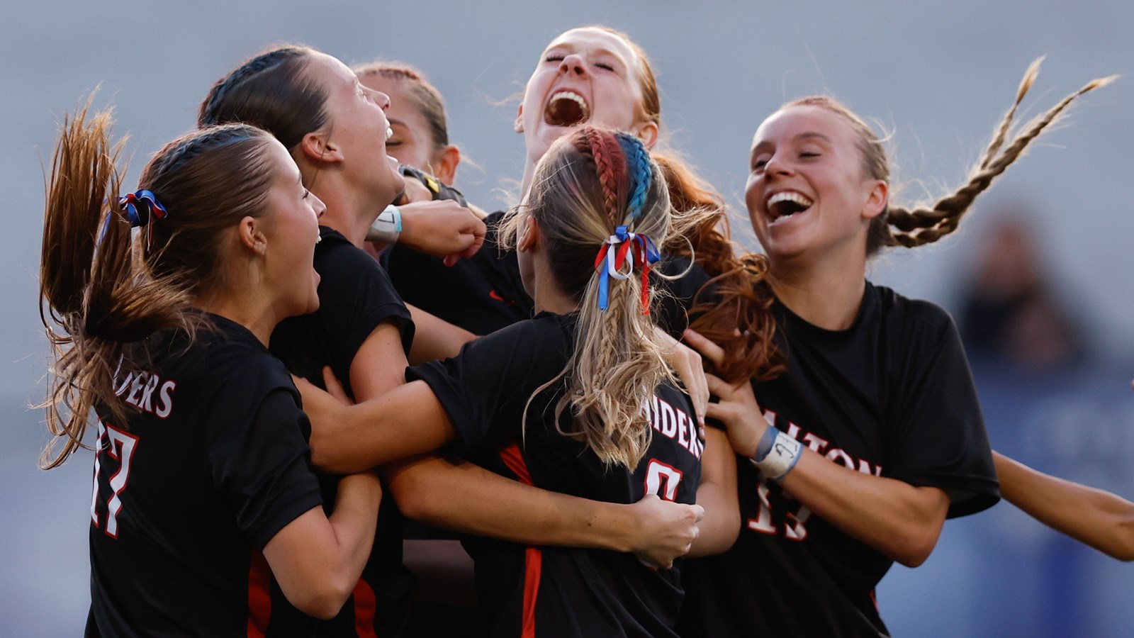 The Walton girls soccer team celebrate another win
