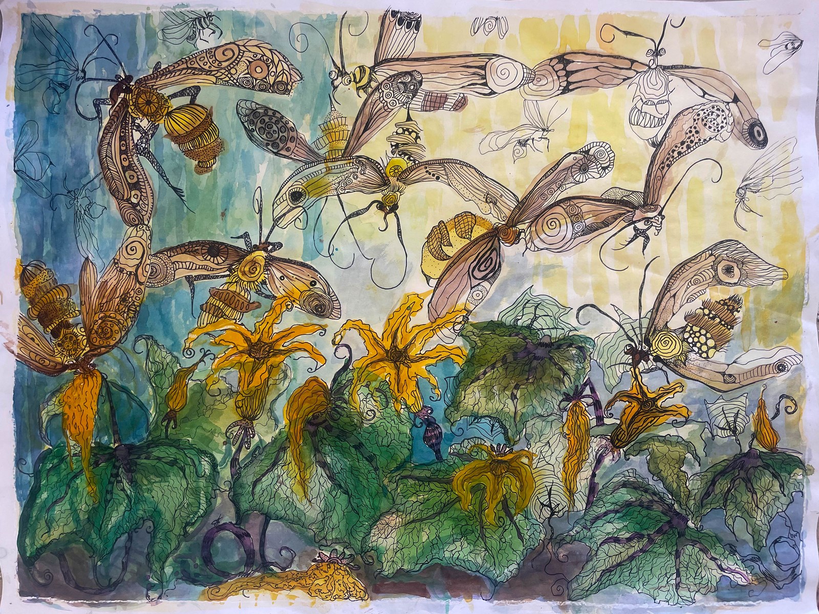 A watercolor work from Livia Ross