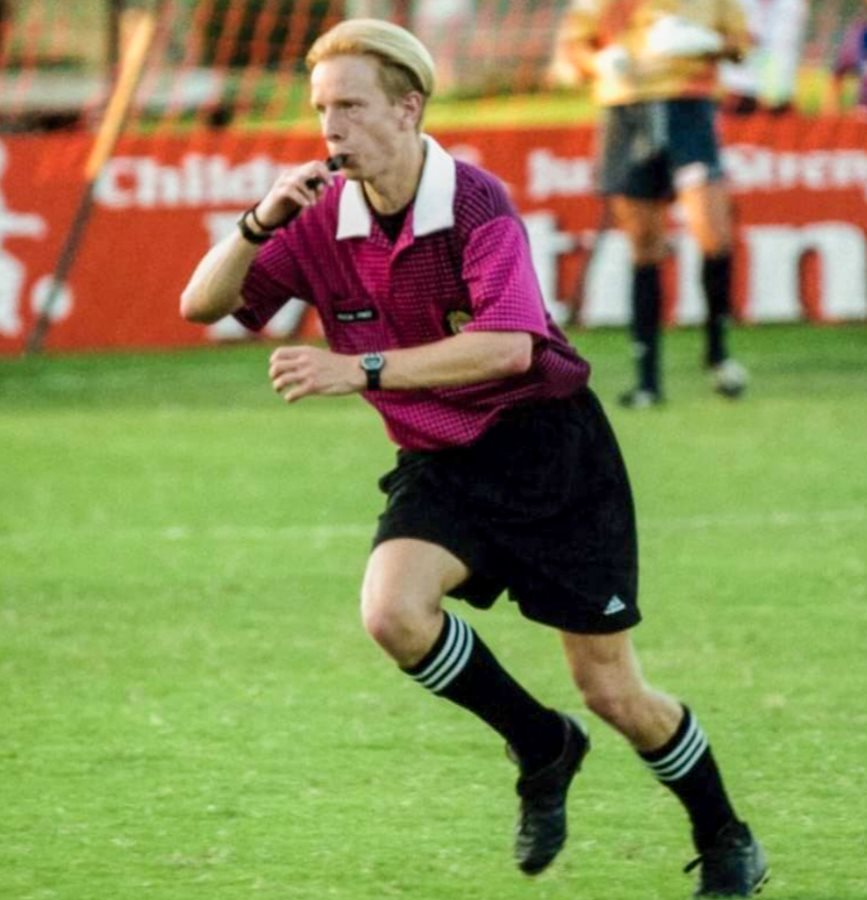 Corey Rockwell in his early years as a referee