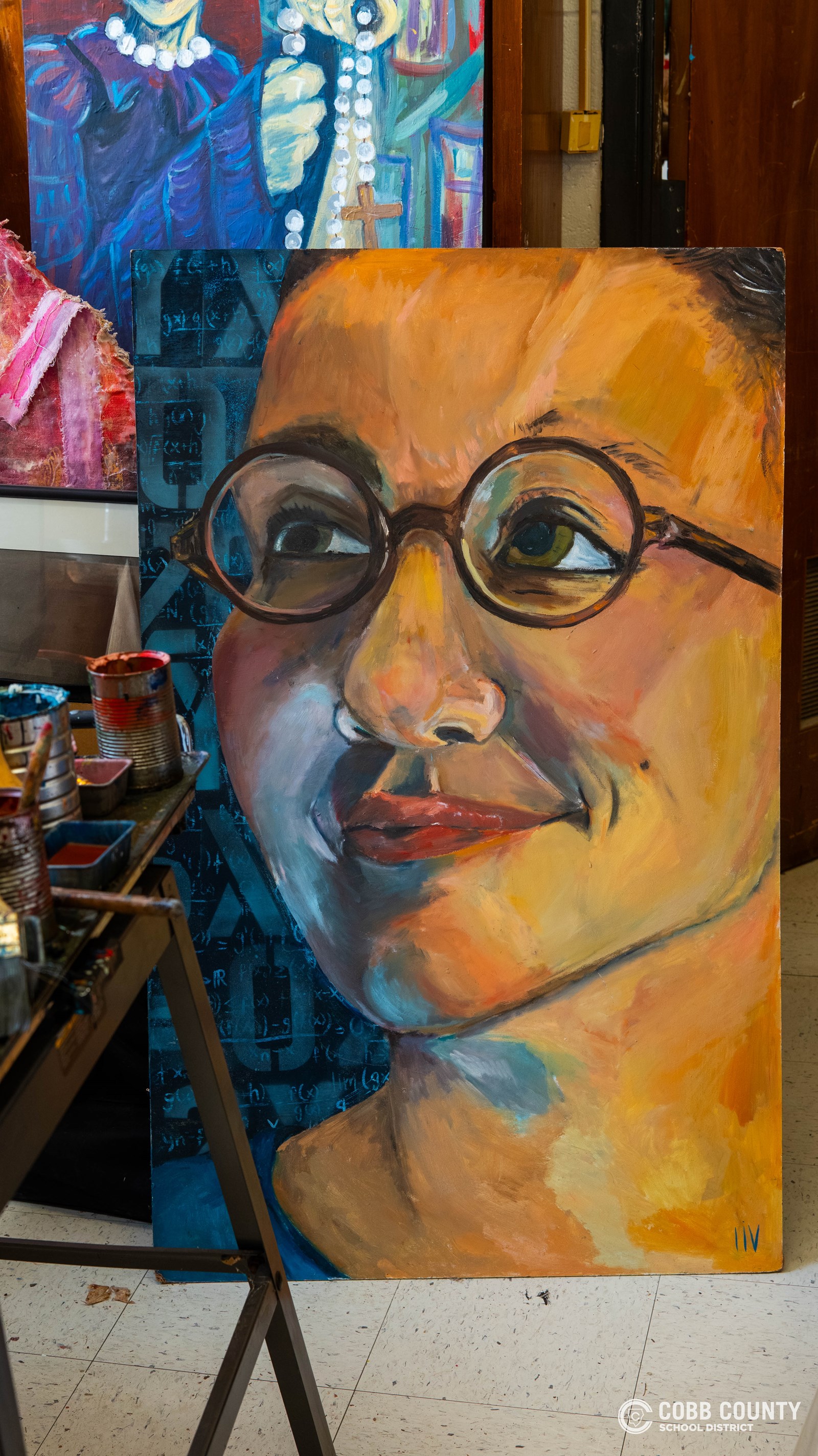 A portrait painted by Livia Ross
