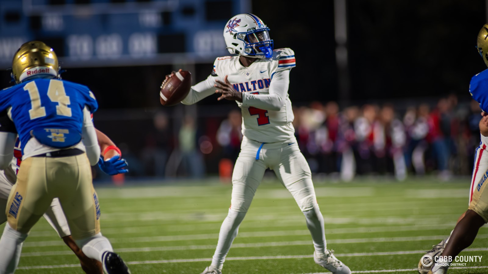 Walton sophomore quarterback Christion Peacock readies to pass