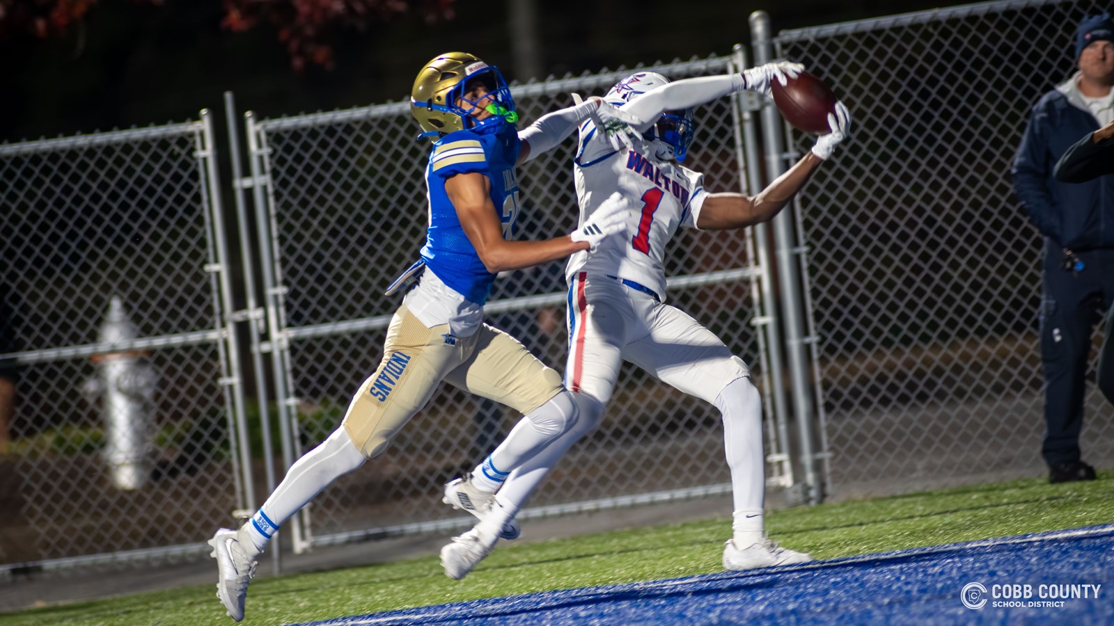 Walton freshman receiver Jordan Peacock making the catch