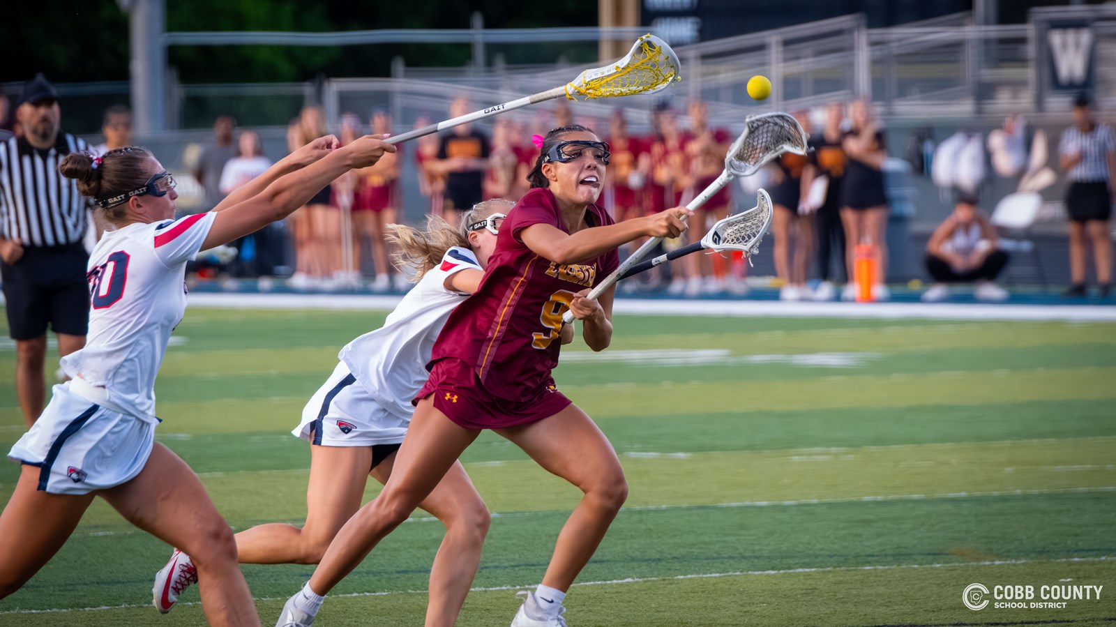 Lassiter's Sydney Goode gets off a shot