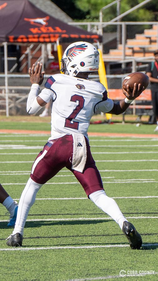 Pebblebrook's Matthew Benton unleashes a pass