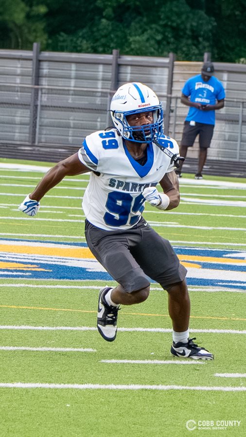 Campbell's Zane Willis runs his receiving route
