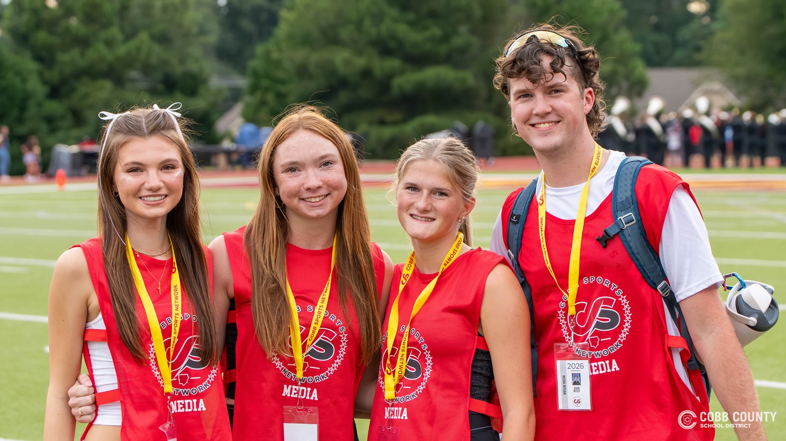 Lassiter students and CSN interns (from left to right), Katriel Slaven, Ali MacDonald, Mary Claire Callard, and Aidan McCoy