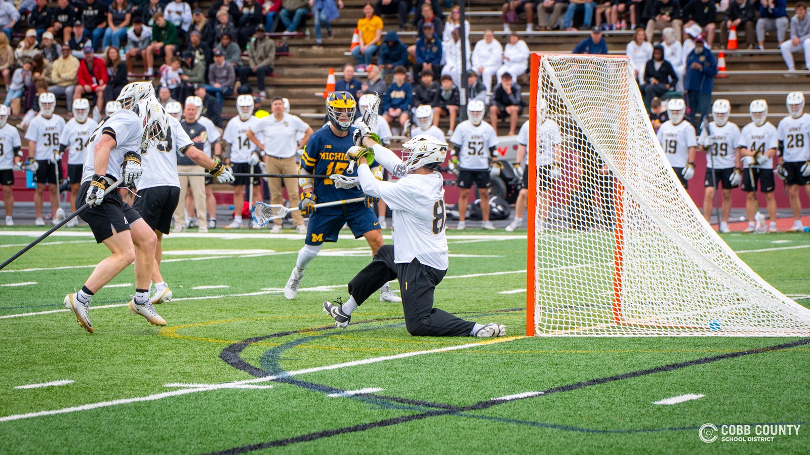 Army's Sean Byrne makes the save