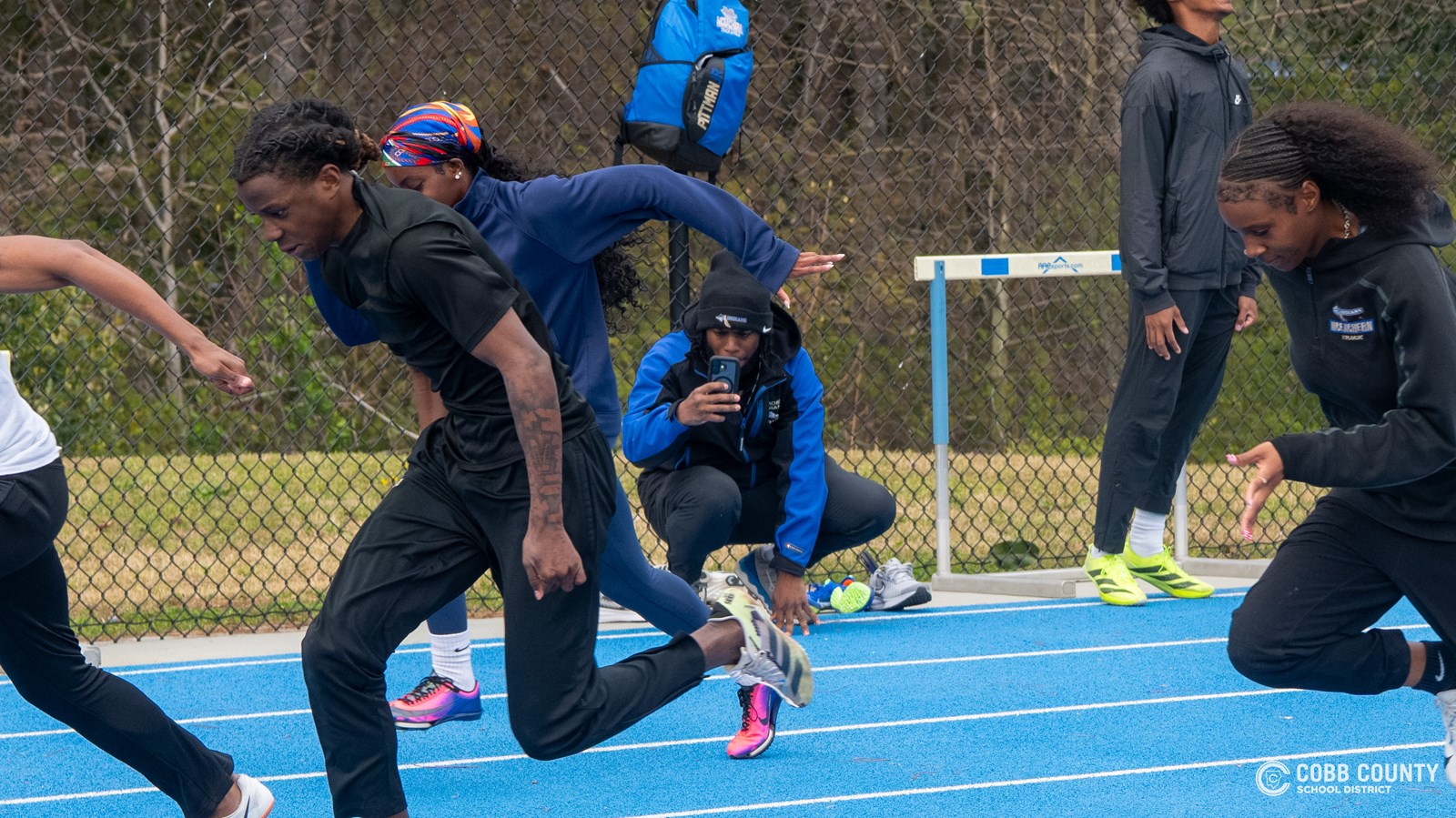 Coach Freeze captures video of McEachern sprinters' starts
