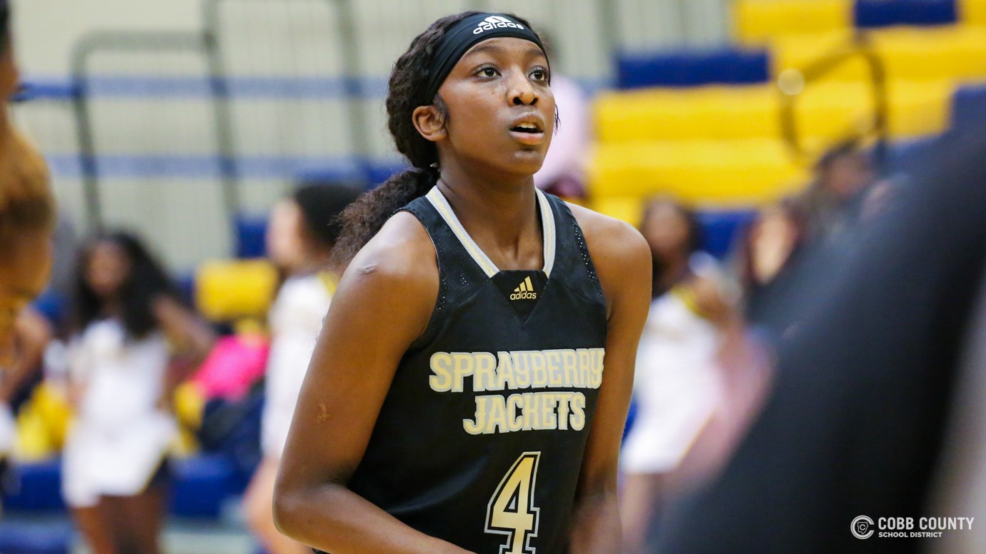 Flau'jae Johnson shoots a free throw for Sprayberry