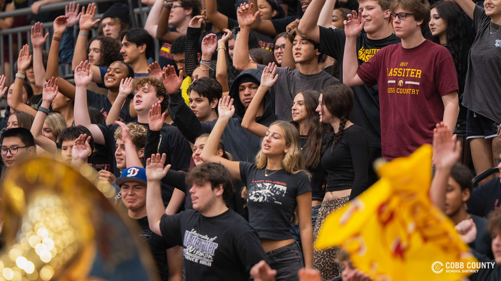 Lassiter's student section sings along