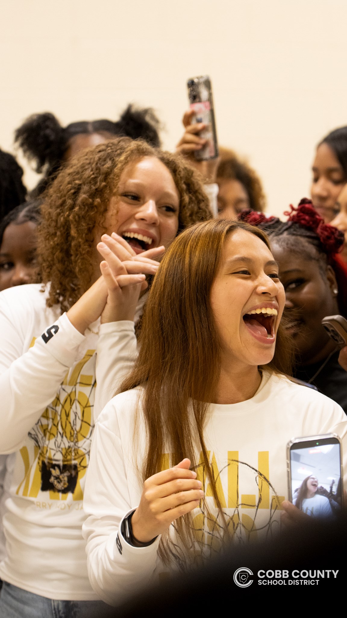 Sprayberry players enjoying their new locker room
