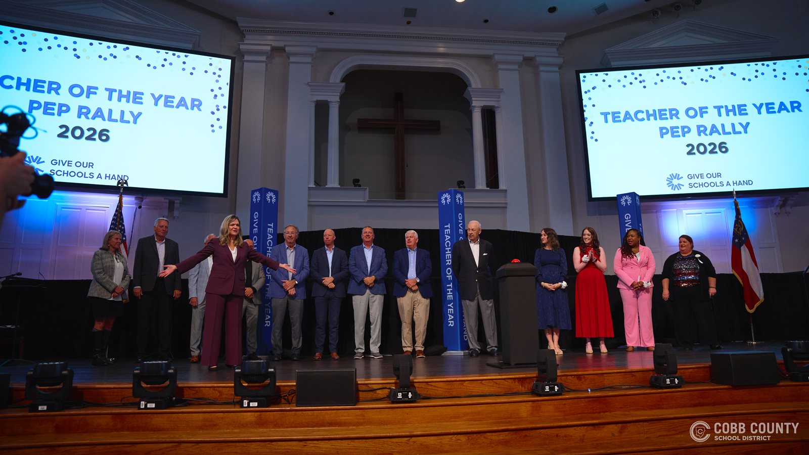 Cobb Teachers Take Center Stage at Annual Teacher of the Year Pep Rally