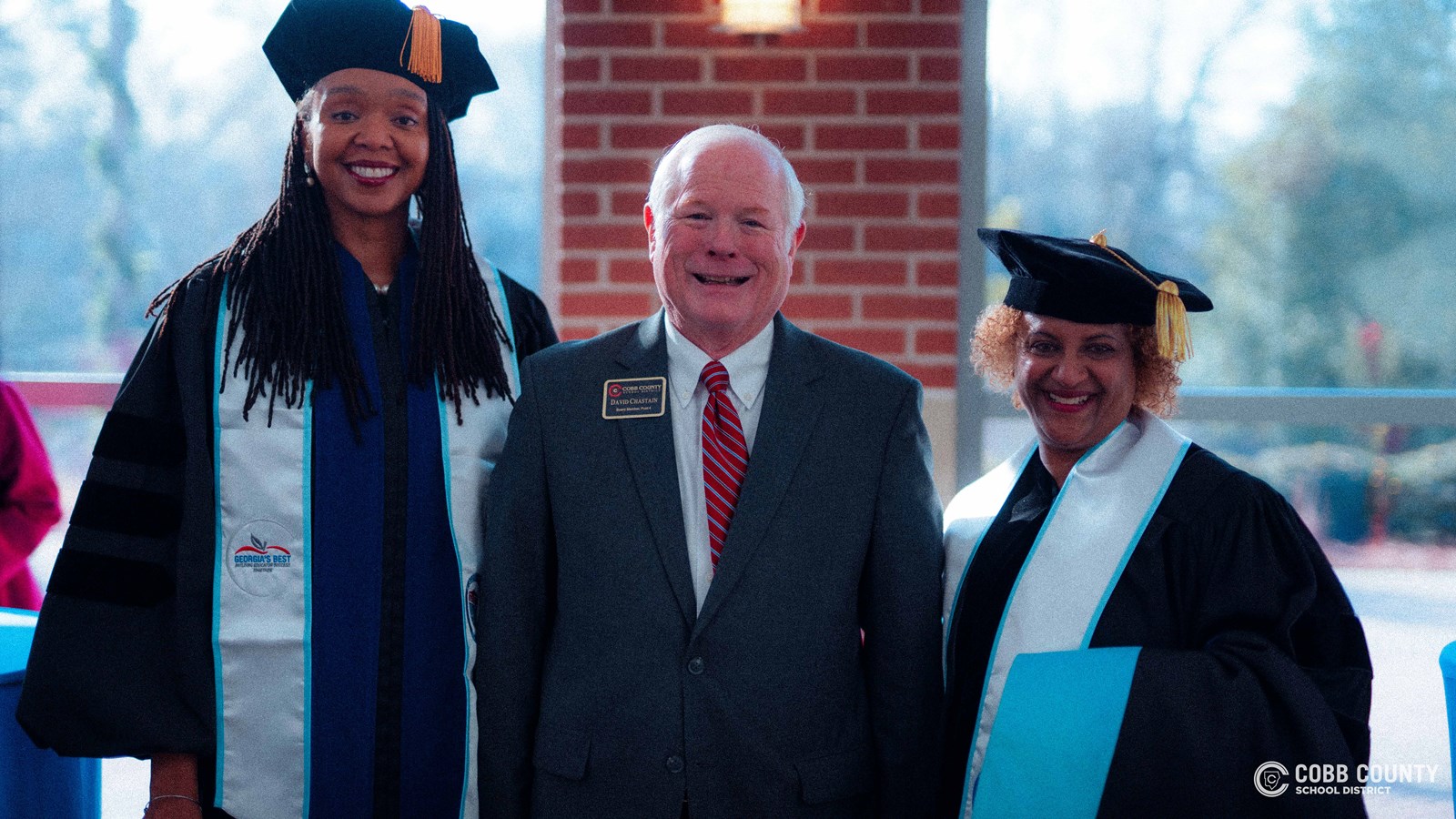 Board Chair David Chastain with Georgia's BEST Grads
