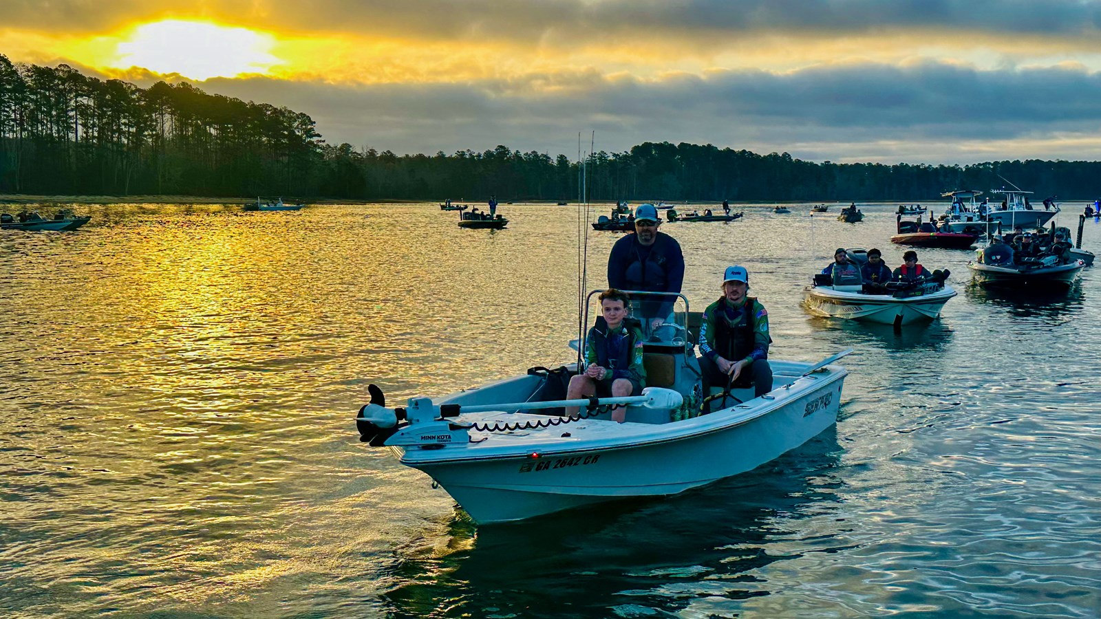 Harrison's Anderson Paul and Will Adkison launch early in the morning