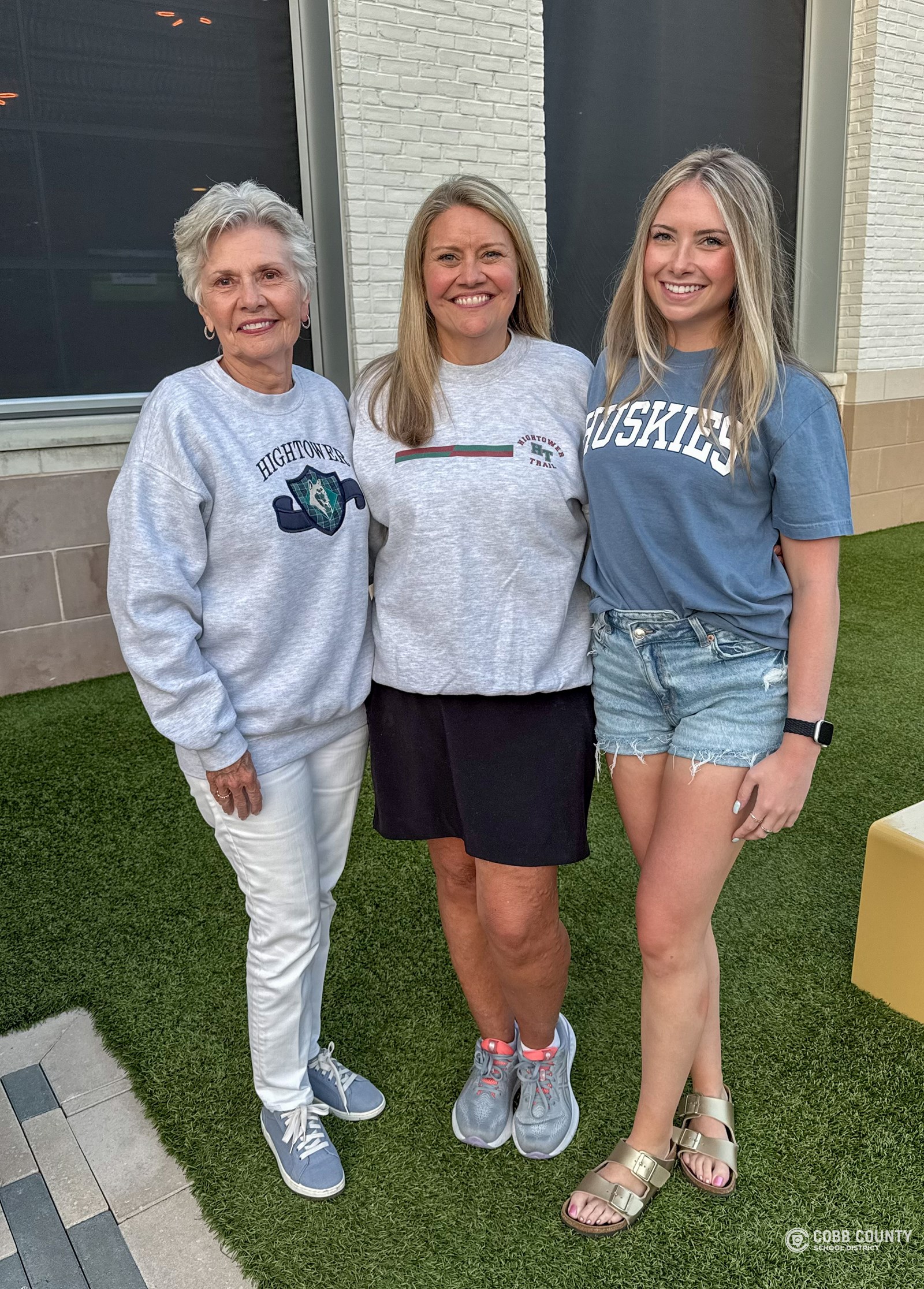 Three generations of Hightower Trail educators: Shari Tarter, her daughter Amy Pease, and her granddaughter Mackenzie Pease..