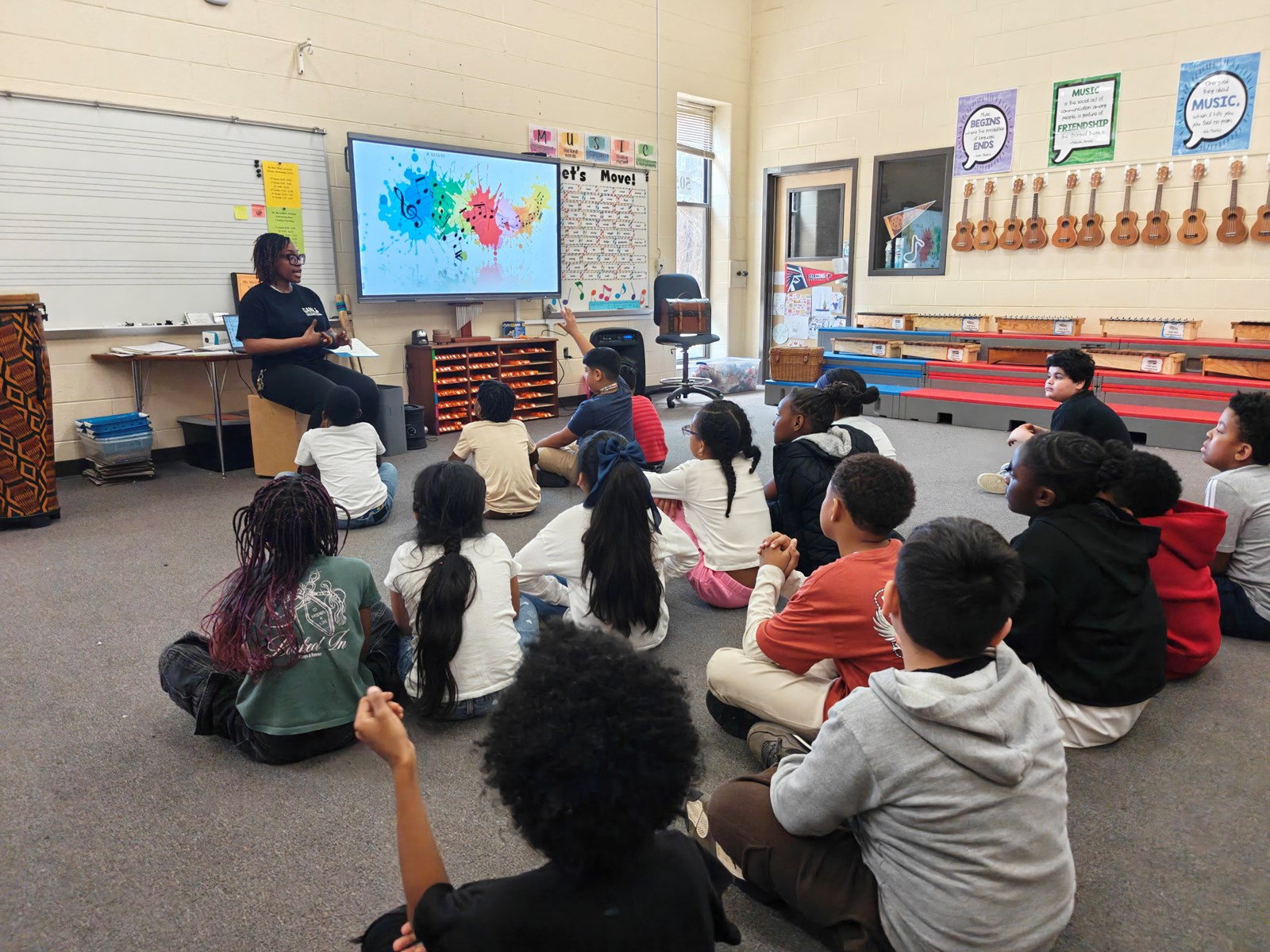 Tiphanie McClenton teaching her students
