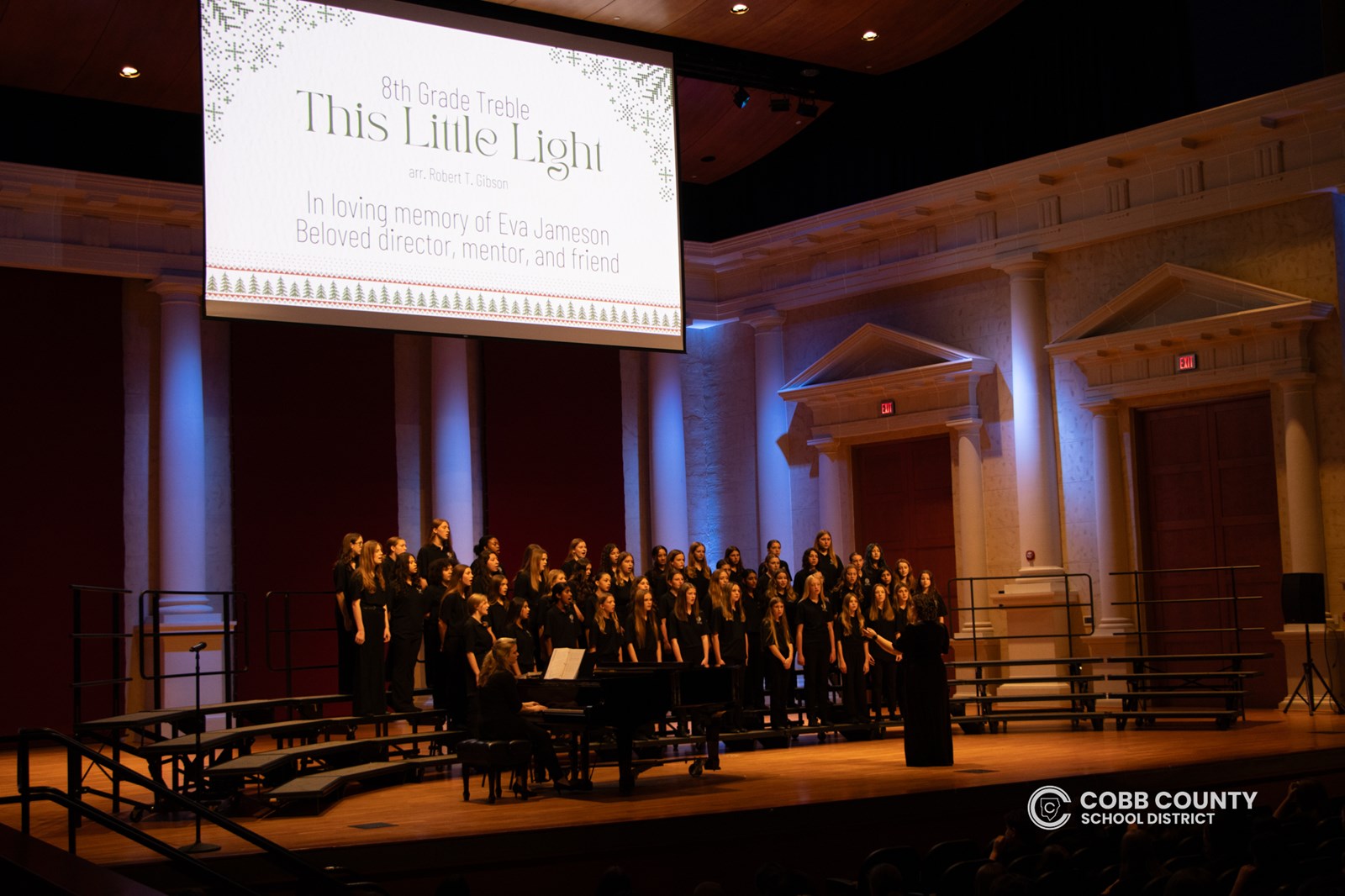 Mabry Chorus performs at the Lassiter Concert Hall.