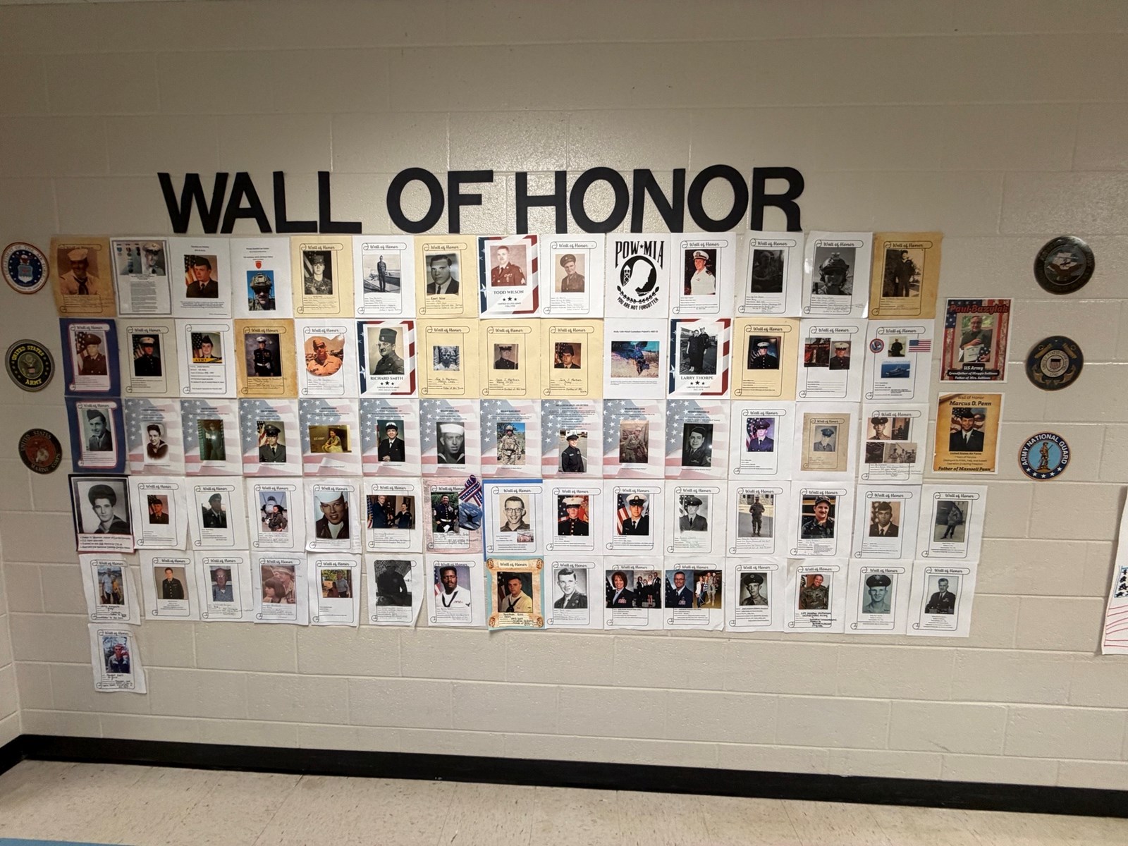 Wall of Honor at Pickett's Mill