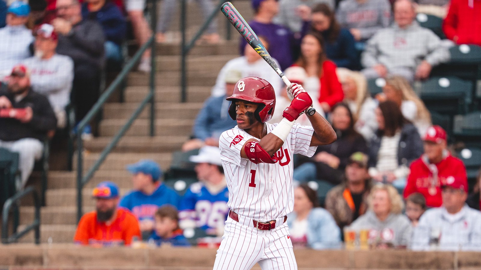 Jason Walk at the plate for the Oklahoma Sooners