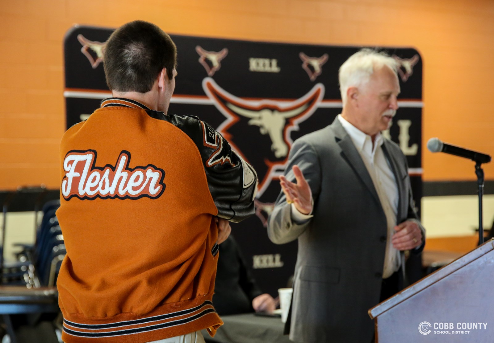 Patrick and Coach Norman