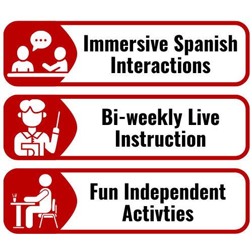 Language option graphic showing the CVA Advanced Language Pathway for middle school students