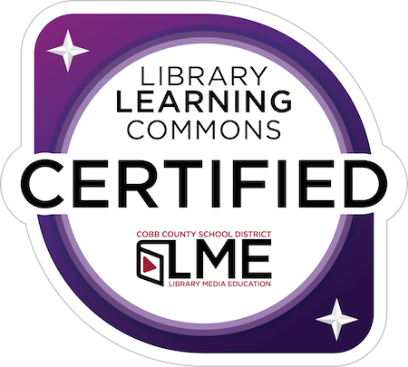 Logo: Library Learning Commons Certified Cobb County Schools Library Media Education