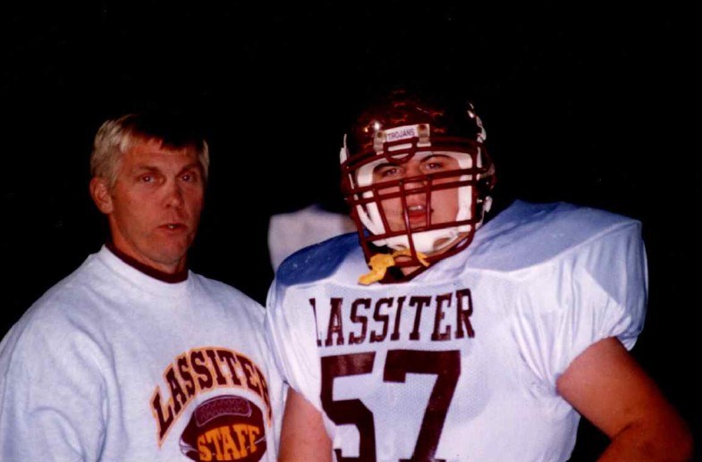 Coach Mahon as a Lassiter football coach