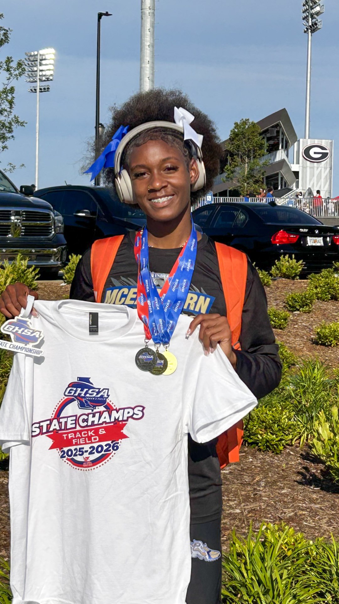 McEachern's Mina Lovelace wins double gold