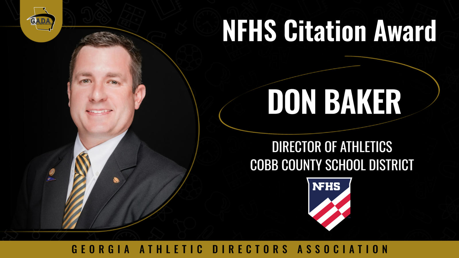 NFHS Citation Award Don Baker