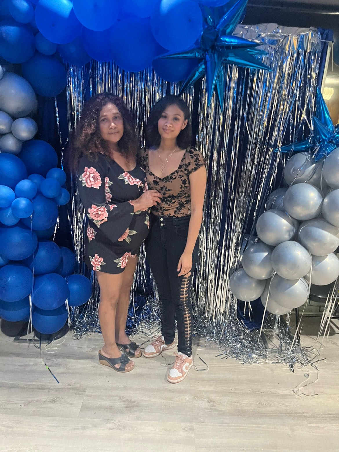 Evelyn Pacheco and her mother.