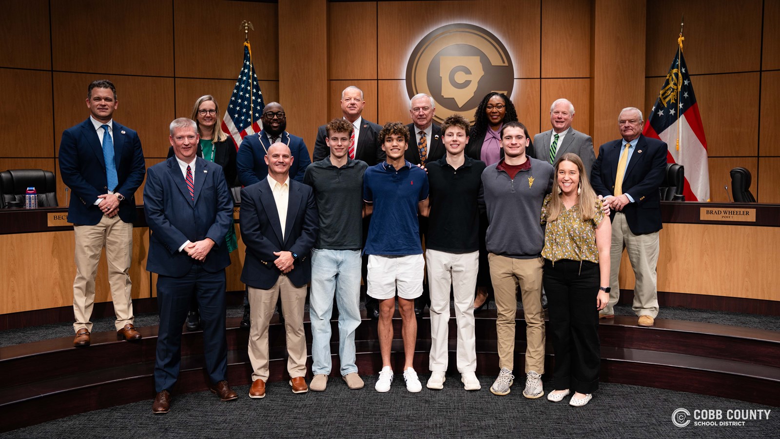2025 – 2026 GHSA Class 5A Swim & Dive – 400 Yard Freestyle Relay Boys State Champions – Gavin Halusic, Alex O’Brien, Ethan Jones, and Raef Jollands, Lassiter High School