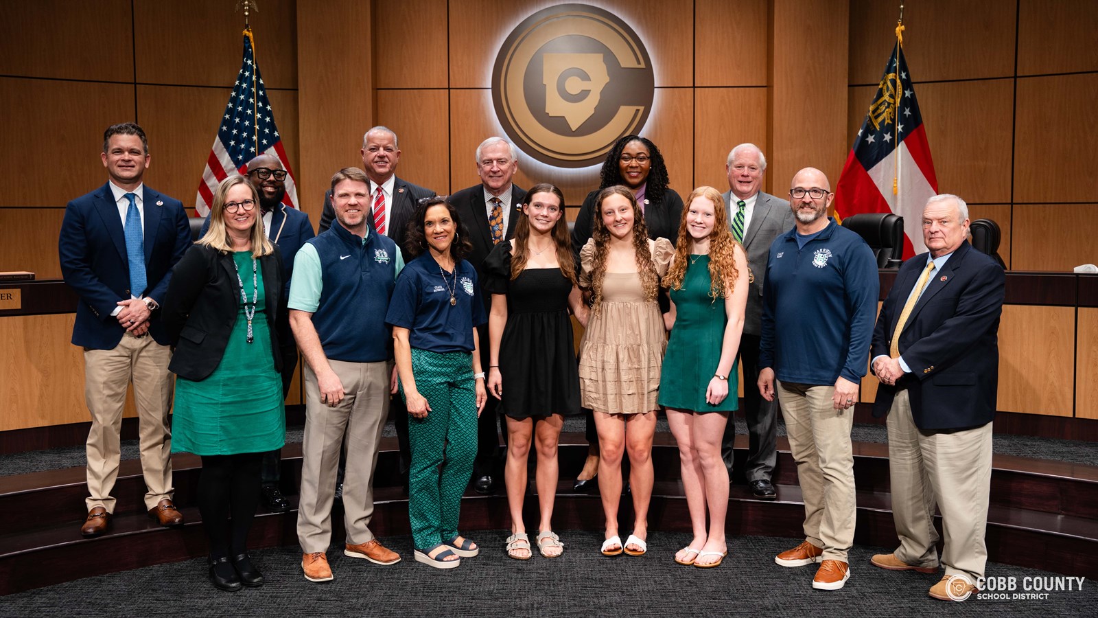 2025 – 2026 GHSA Class 6A Swim & Dive – 200 Yard Medley Relay Girls State Champions – Haley Huffstetler, Evelyn Jezerinac, Regan Burton, and Anjoli Mohanty, Harrison High School