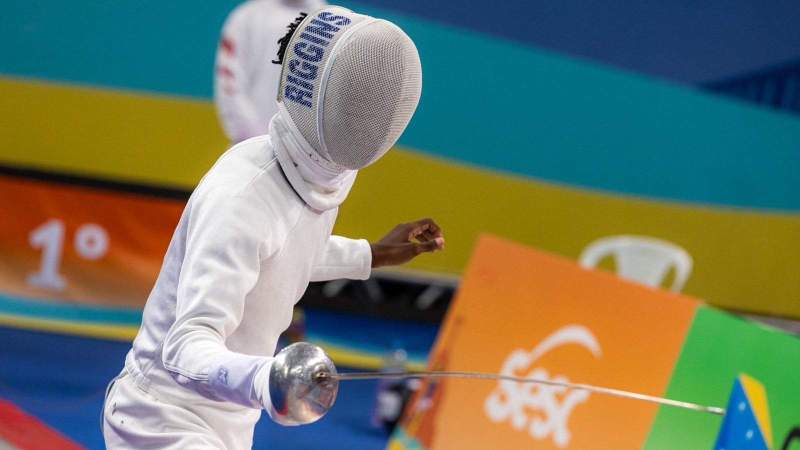 Joshua Riggins hears "En garde" from the match official