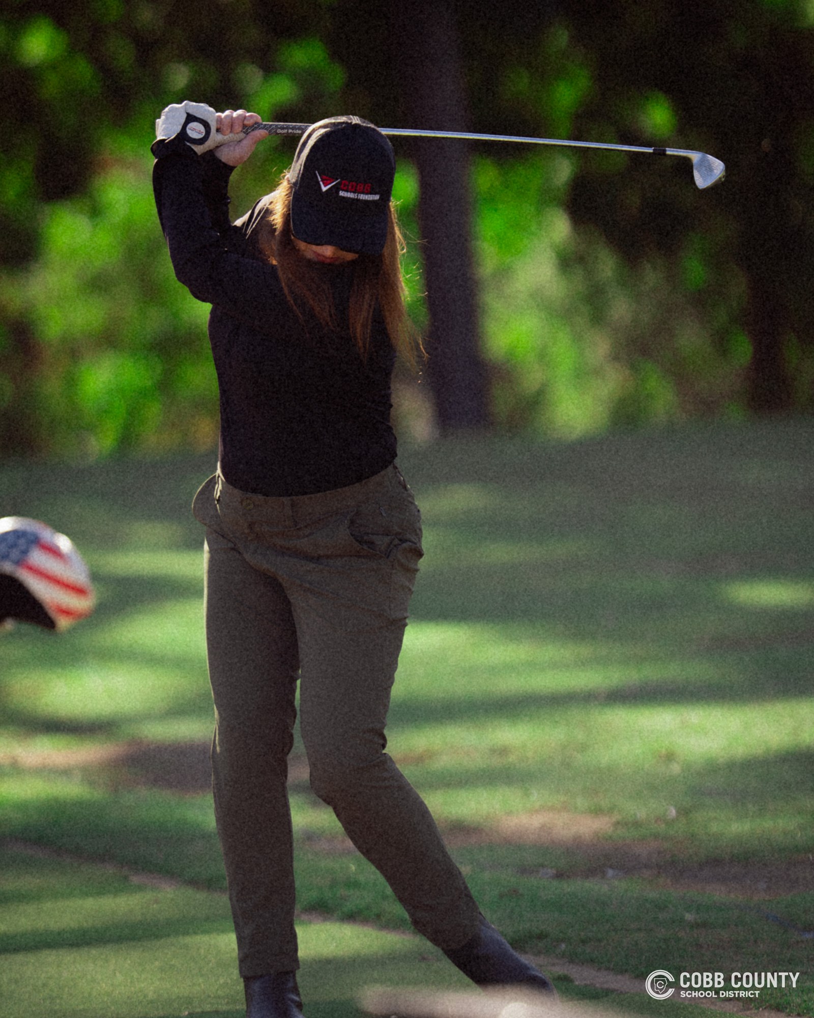 CSF Executive Director Felicia Wagner tees off