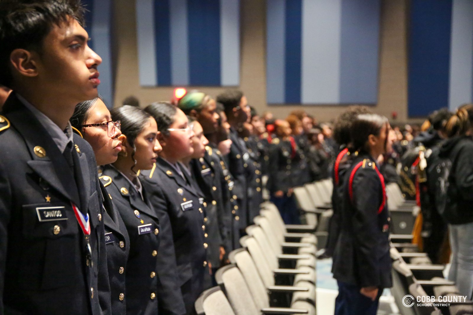 Veterans Day ceremony at South Cobb High School