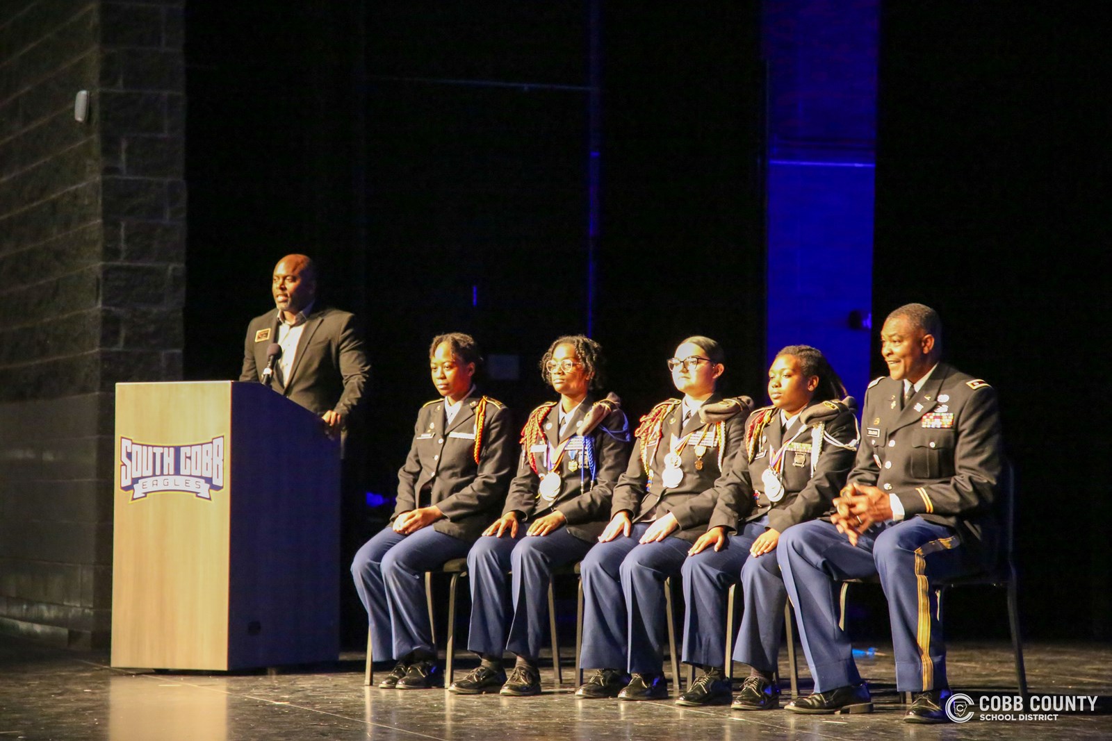 Speeches at South Cobb Veterans Day ceremony