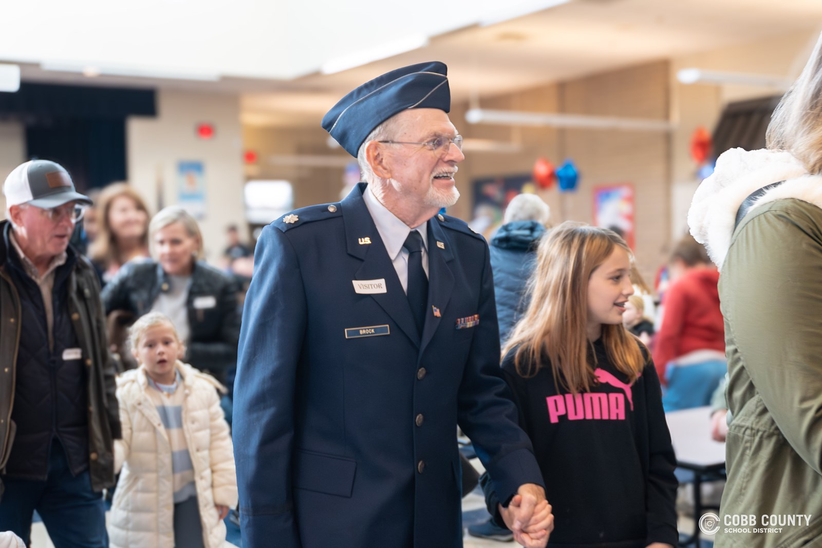 Veteran at East Side Elementary 