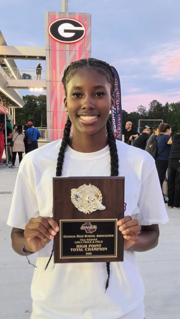 North Cobb's Zoe Oye poses with her High Points Award